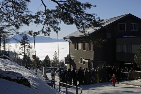 Gleich geht's wieder zurück in den Nebel