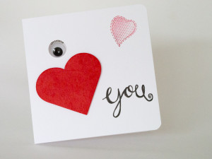 "I love you" - Grusskarte mit Monster